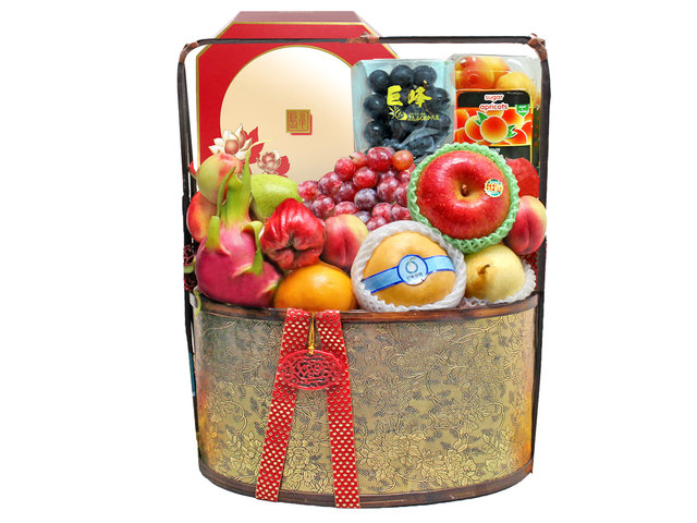 Mid-Autumn Gift Hamper - Mid Autumn Peninsula Moon Cake With Permium Fruit Hamper FH190 - L36511788K Photo