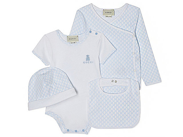 New Born Baby Gift - Gucci Baby Boy three-piece gift set - EB0507A7 Photo