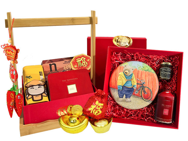 新年果篮Hamper - 农历新年中国邮寄礼物篮 1227A8 - CHW1227A8 Photo