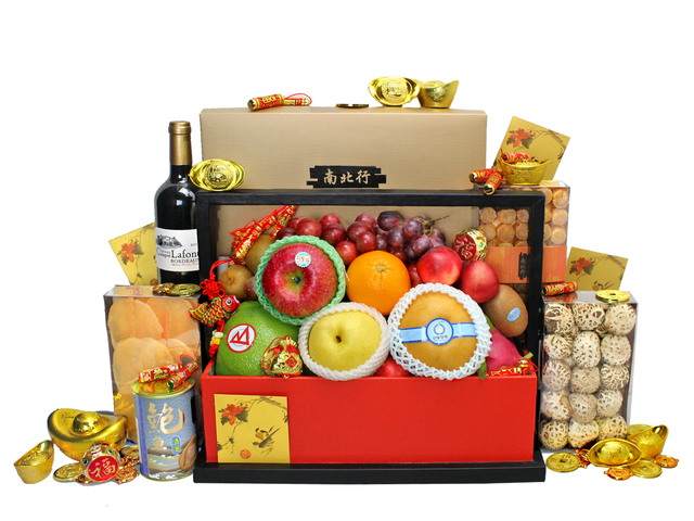 新年果篮Hamper - 农历新年拜年礼物篮 R91 - L36511155 Photo